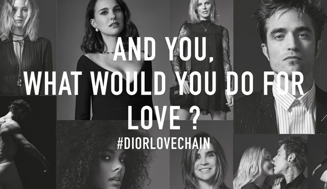 #DiorLoveChain: Благотворительная кампания Dior при участии послов бренда