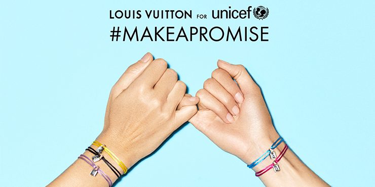 Купив браслет Louis Vuitton, вы жертвуете деньги на благотворительные инициативы в ЮНИСЕФ