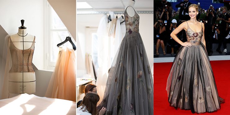 Как создавалось платье Dior для Дженифер Лоуренс