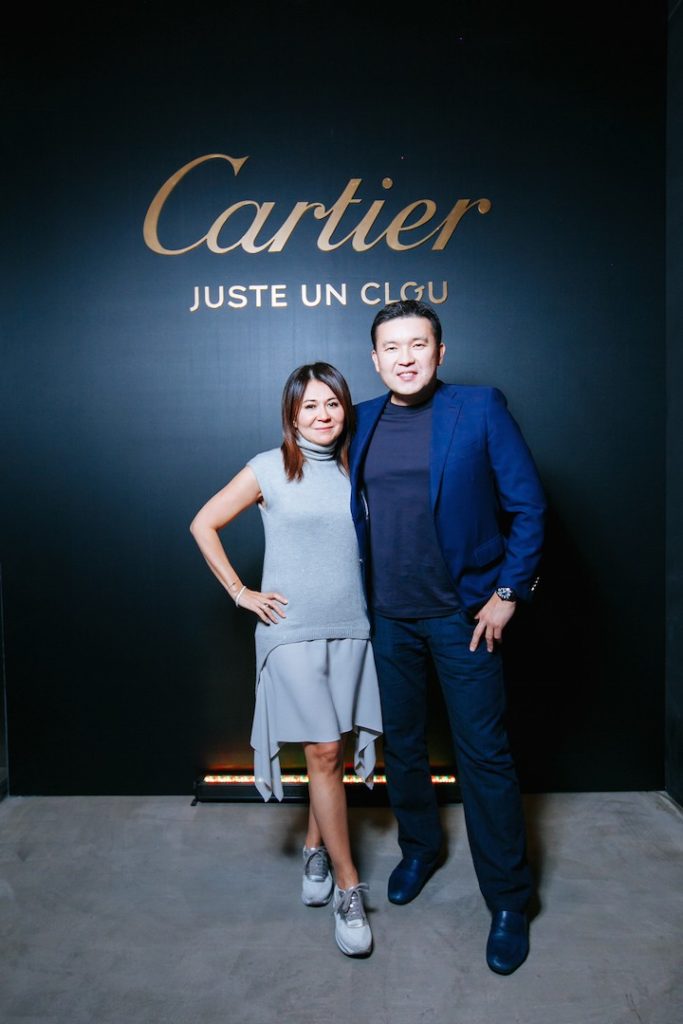 Гости открытия выставки Cartier и молодых казахстанских художников в Esentai Pavilion