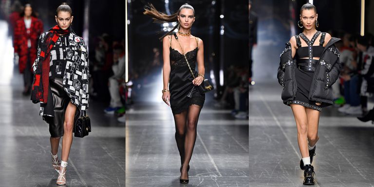 Как хвостик Эмили Ратаковски произвел фурор на показе мужской коллекции Versace?