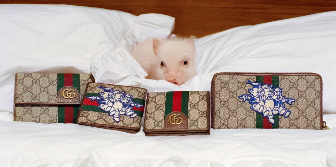 Три поросенка: Gucci выпустили коллекцию в честь года свиньи