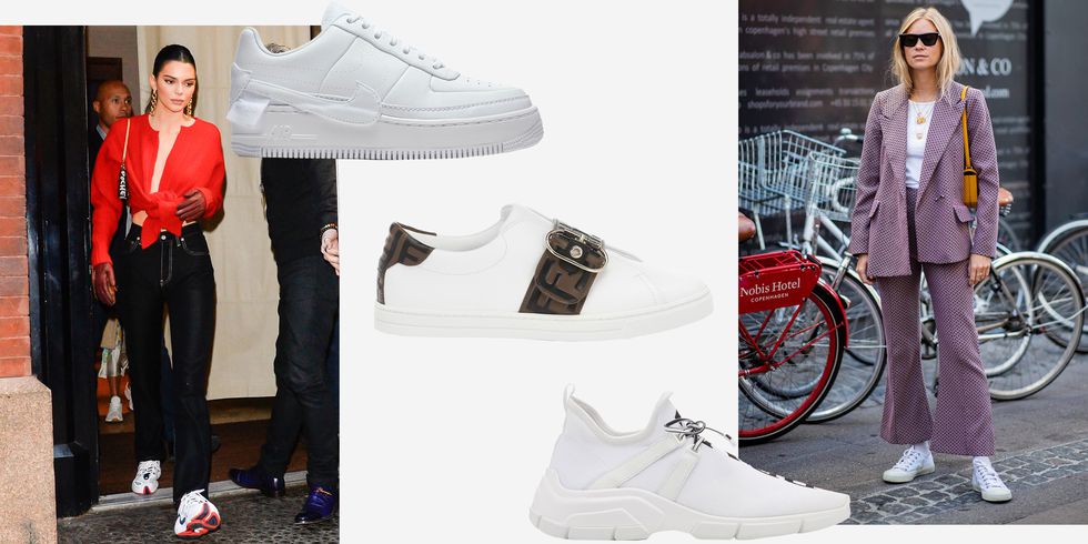 Белые кроссовки: модные образы в главной обуви лета