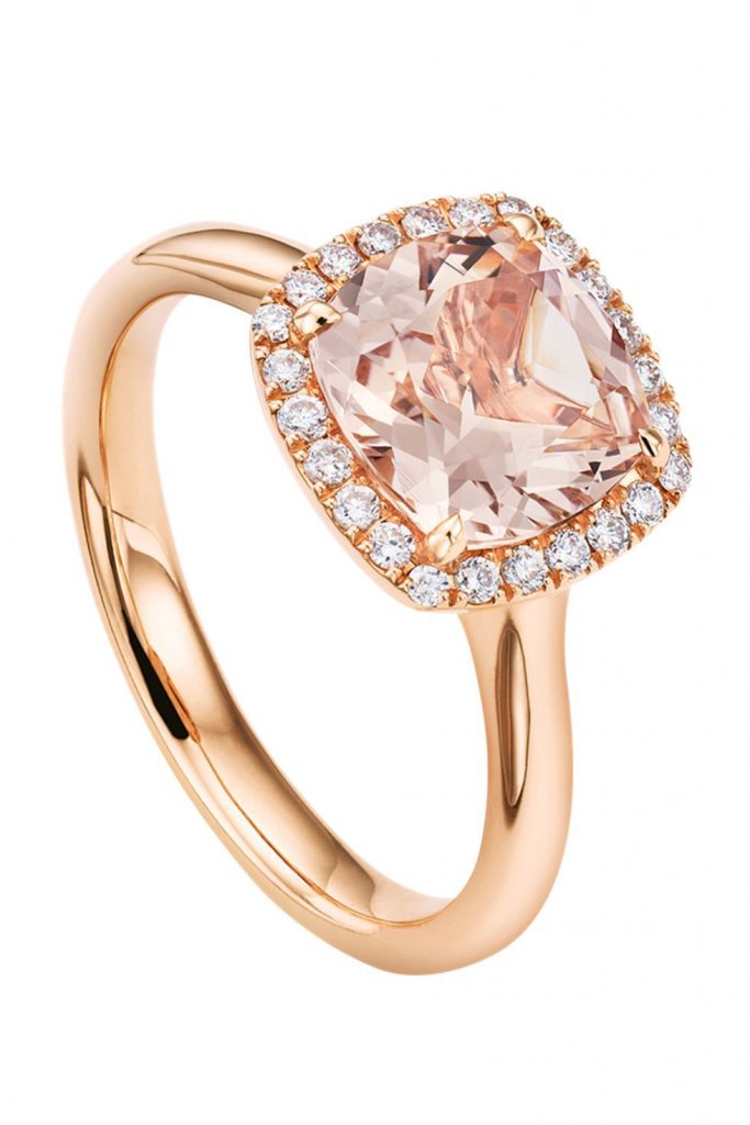 Как выглядят самые красивые розовые помолвочные кольца