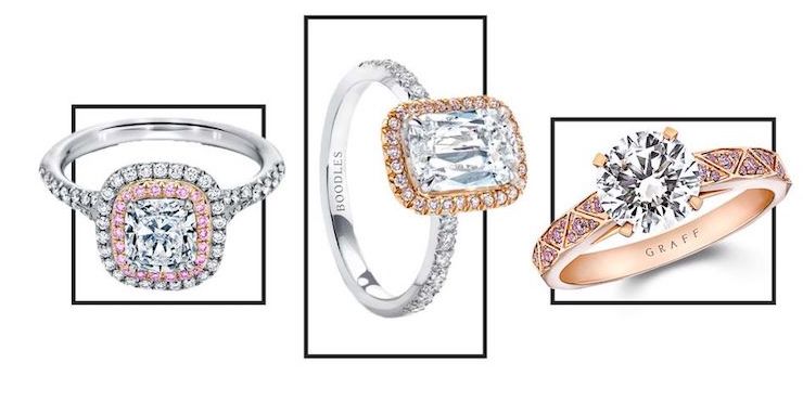 Как выглядят самые красивые розовые помолвочные кольца