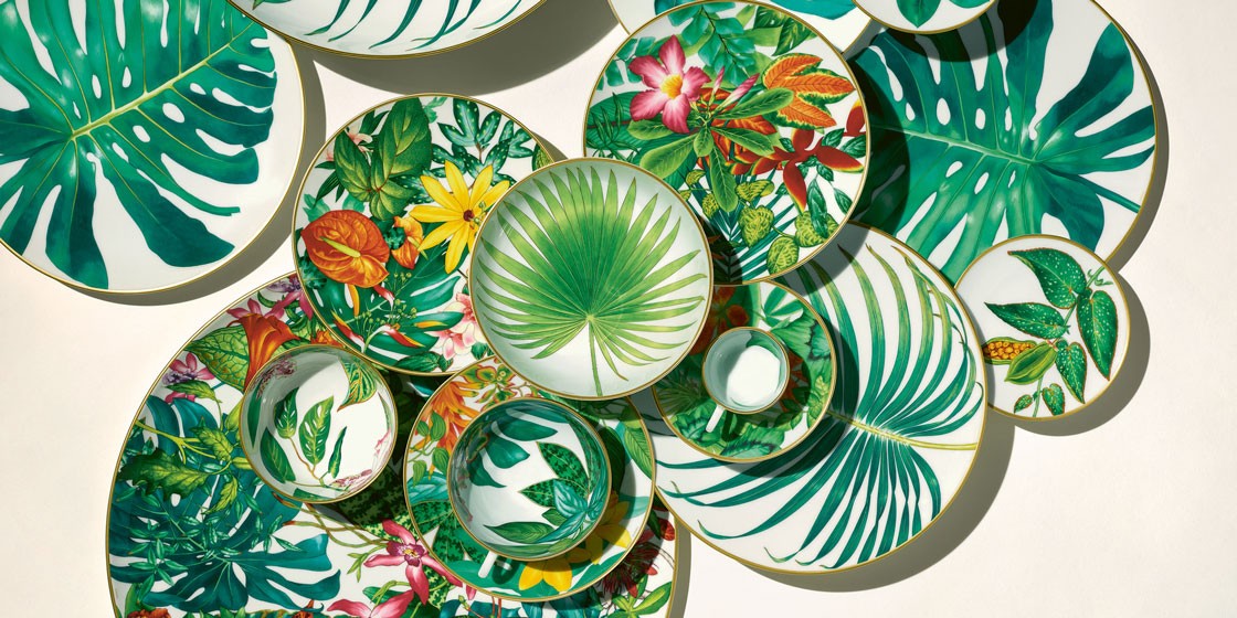Hermès выпустили коллекцию посуды, вдохновленную экзотической природой
