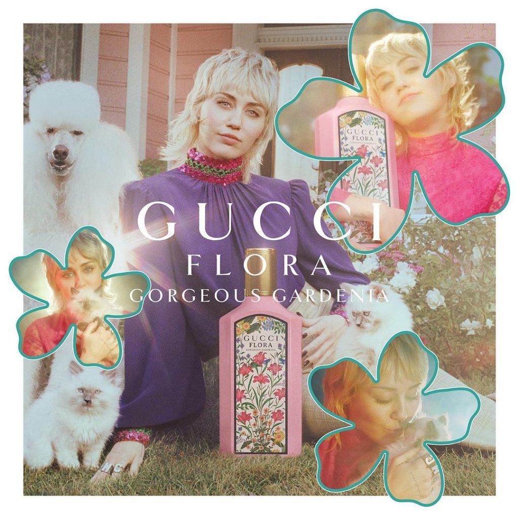 Цветочное безумие: Майли Сайрус стала лицом нового аромата Gucci