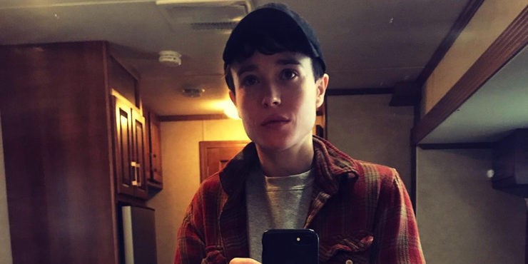 Трансгендер Эллиот Пейдж опубликовал новое фото с голым торсом