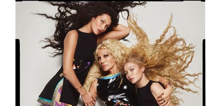 Семейные узы: Белла и Джиджи Хадид в обнимку с Донателлой в новой кампании Versace