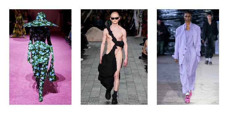 Мужчины на «платформах» и тотальное обнажение: Неделя моды в Лондоне 2022 не щадит никого