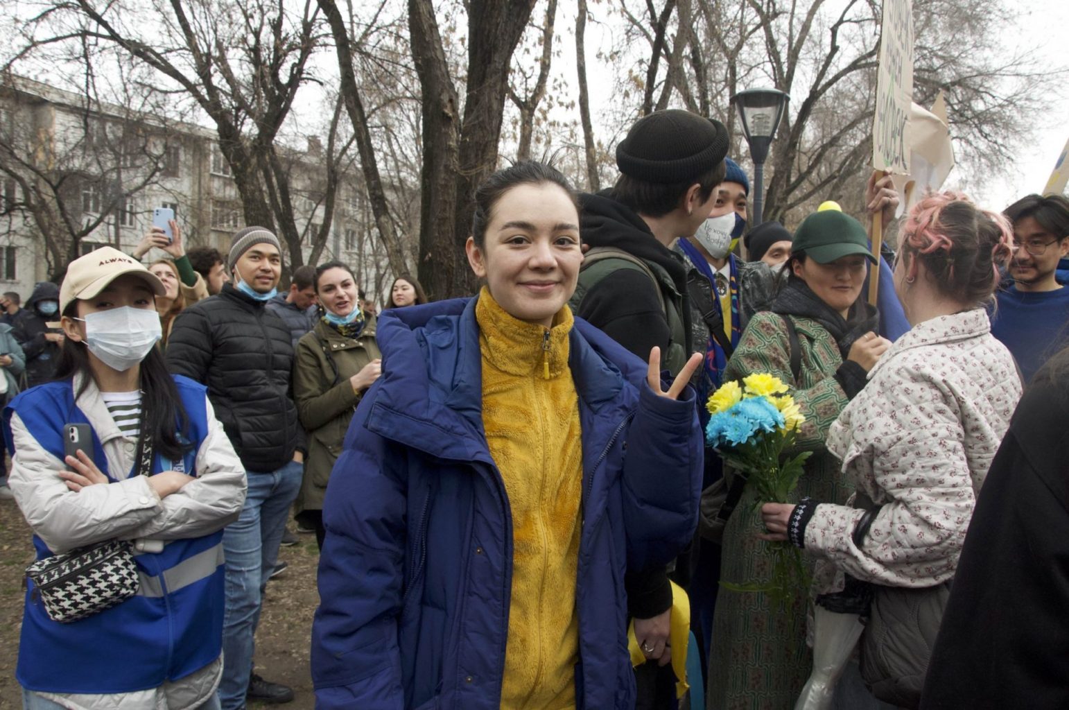 мирный митинг в Алматы
