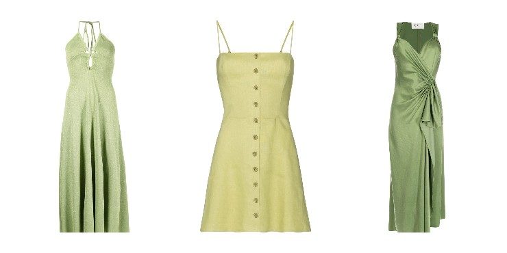 Платья лаймовых оттенков — «свежая» идея на лето, которую подсказала нам Хейли Бибер