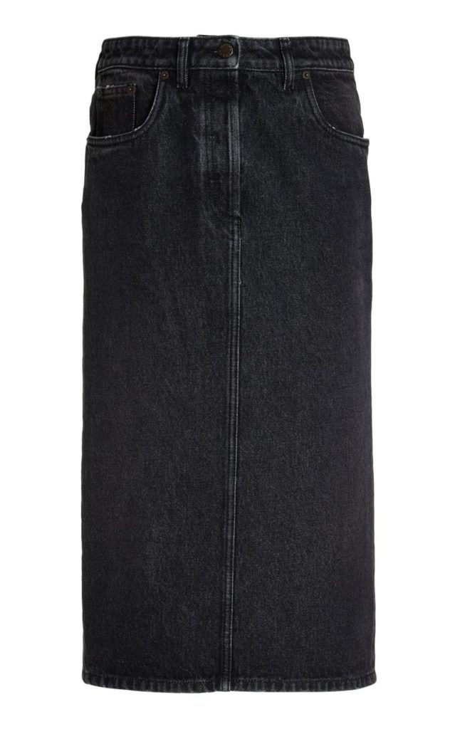 джинсовые юбки-макси