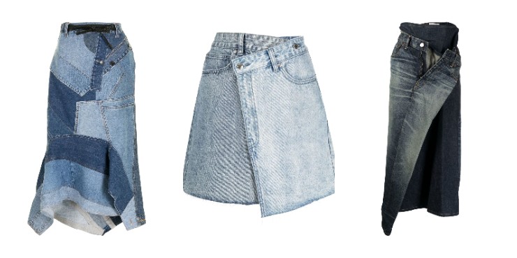 От мини до макси: носим ассиметричные джинсовые юбки, как у Кайли Дженнер