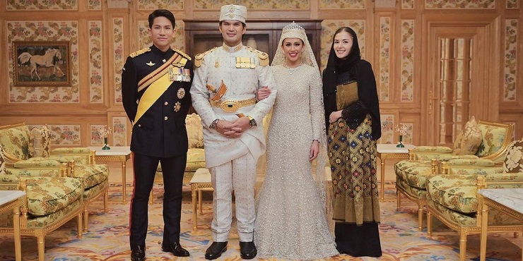 Дочь султана Брунея вышла замуж за двоюродного брата. Смотрим фото роскошной свадьбы