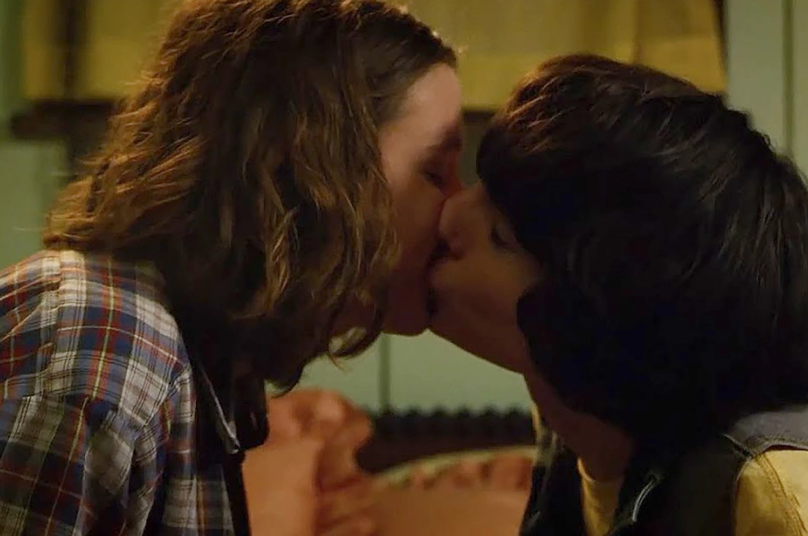 Finn wolfhard kissing millie