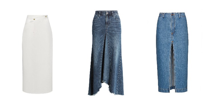 Главный хит стритстайла этого сезона — длинные джинсовые юбки. Вот лучшие модели