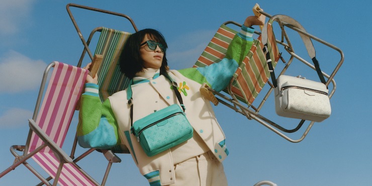 Сочные оттенки, летний бриз и отдых на пляже в Майами: новая кампания Louis Vuitton