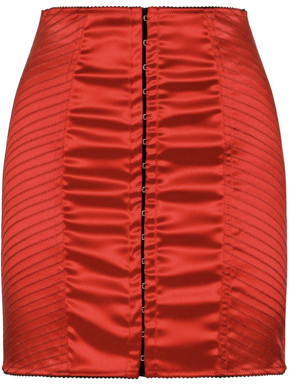 красная мини-юбка