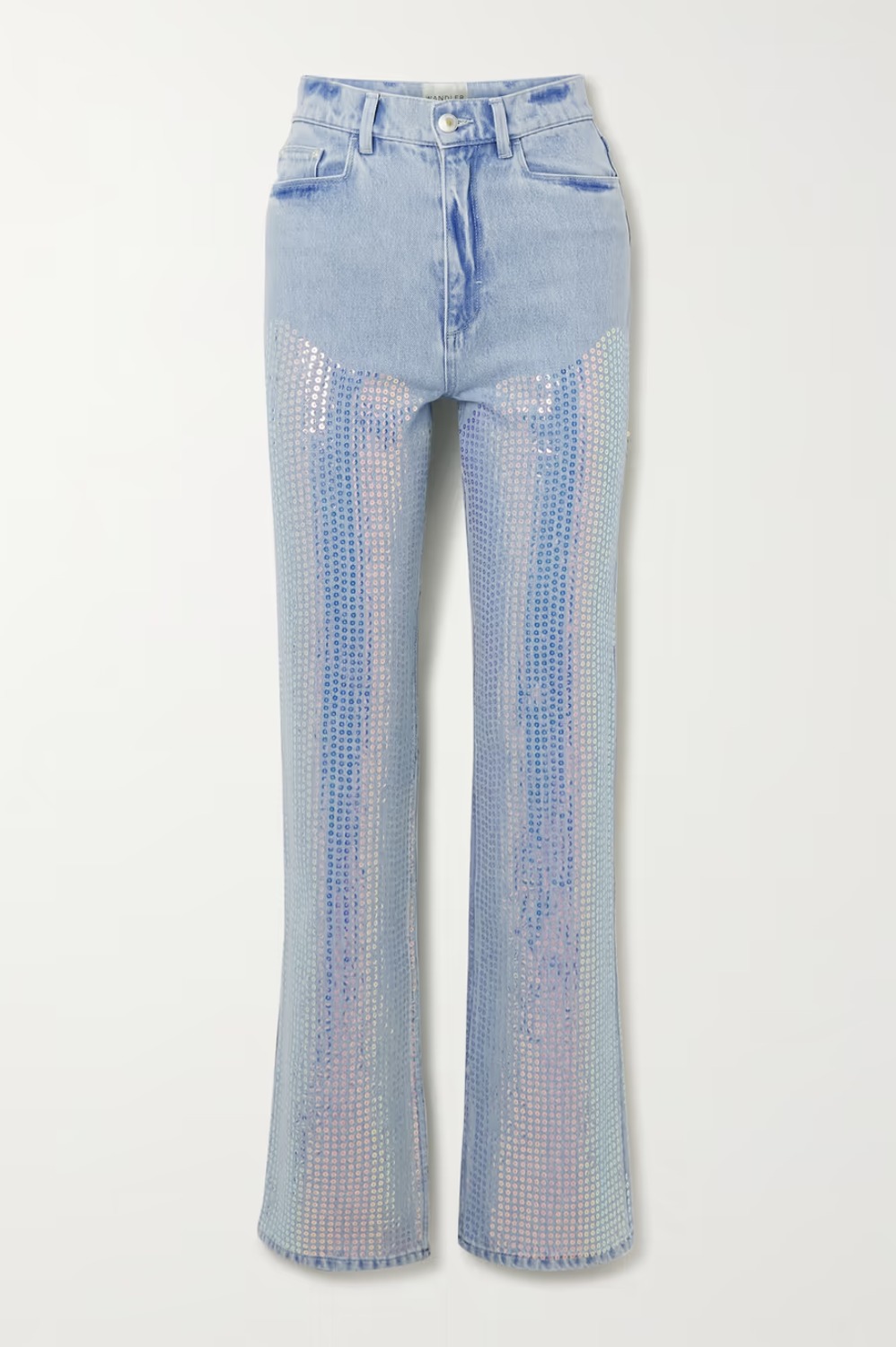 джинсы с блестками