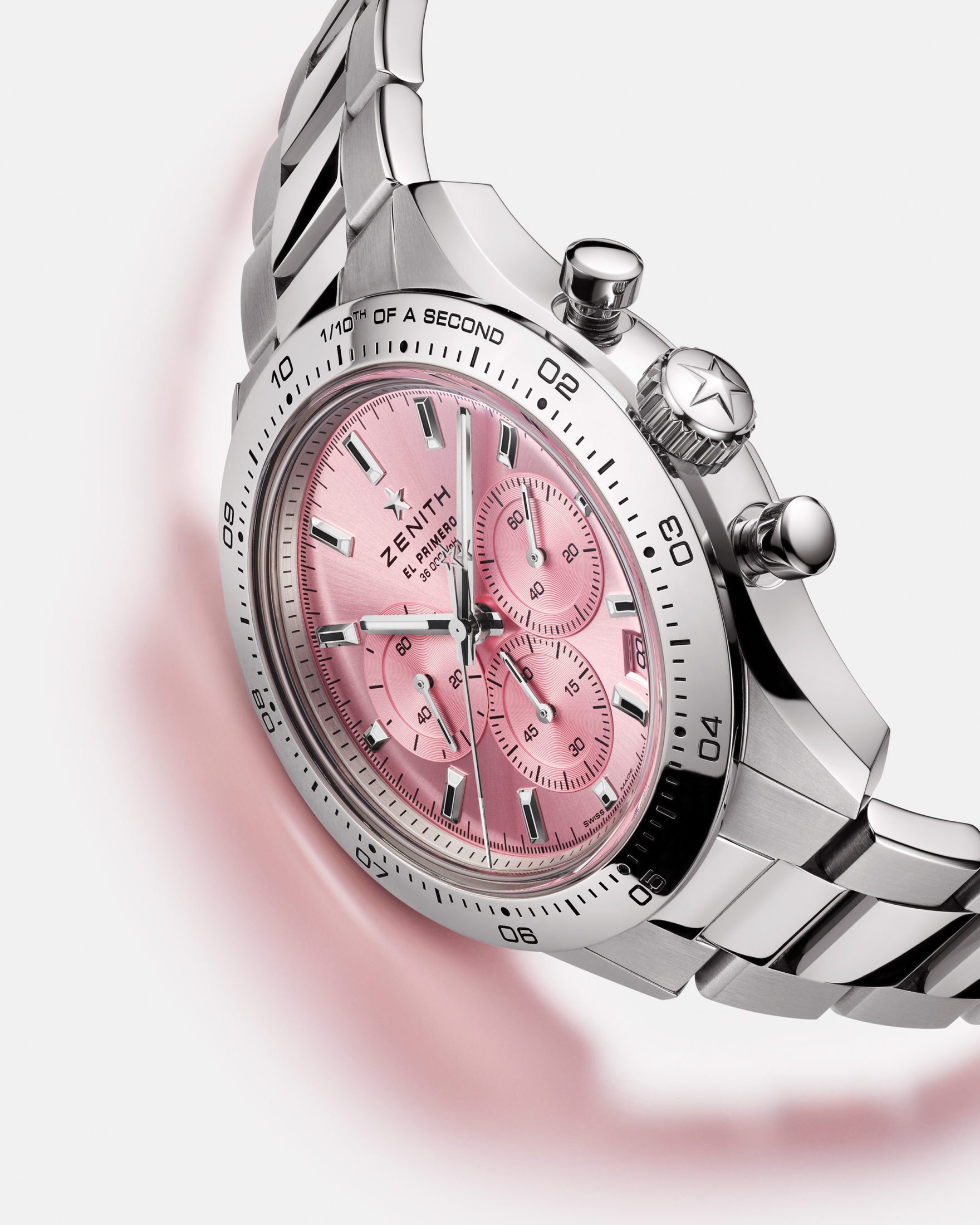 ZENITH выпускают ограниченную серию часов Chronomaster Sport Pink и содействуют борьбе с раком груди