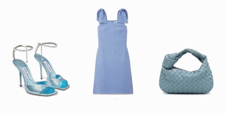 Обувь, одежда и аксессуары голубого оттенка — самого трендового в этом сезоне