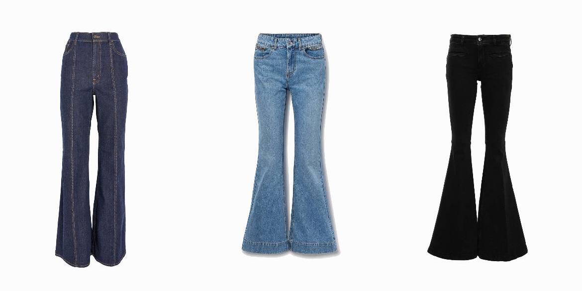 Территория стиля: джинсы клеш на все случаи жизни