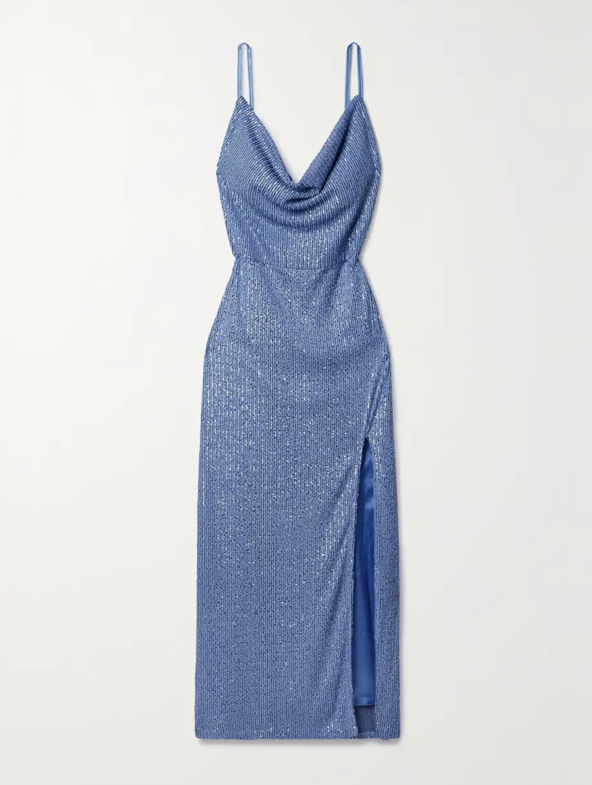 Где найти длинное голубое платье как у Виктории Бекхэм?