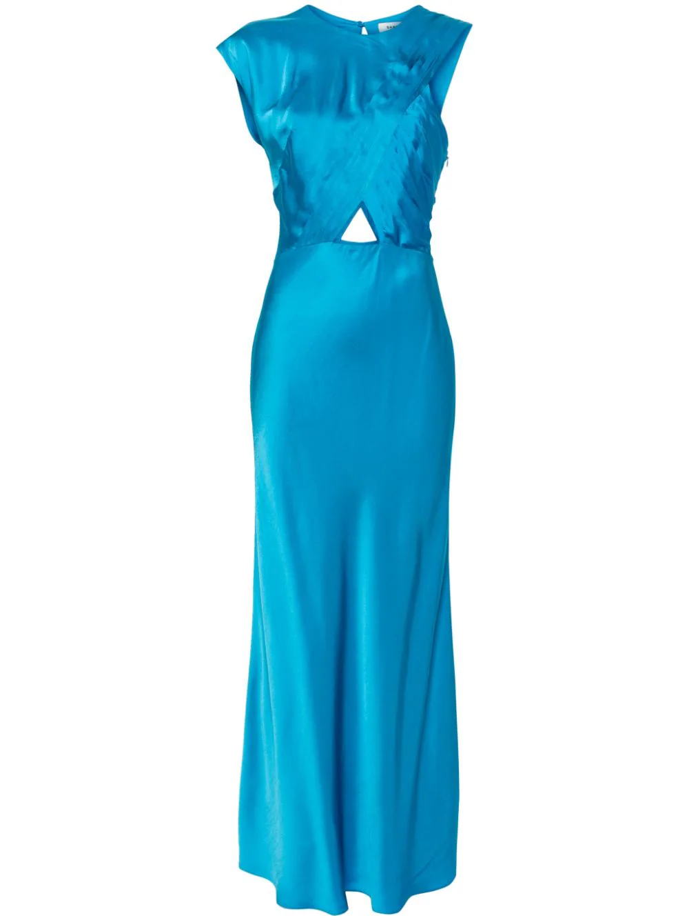 голубое платье
